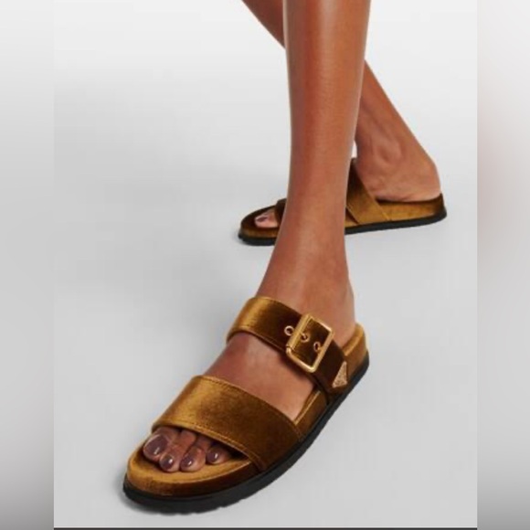 Prada Velvet Slides - Picture 1 of 9